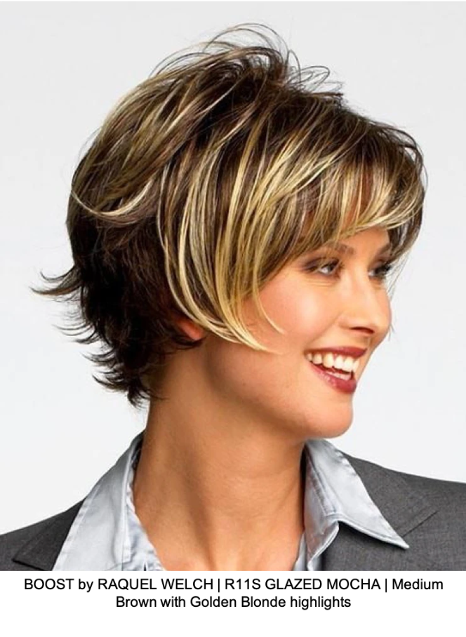 Boost Short Synthetic Wig Basic Cap by Raquel Welch Belle of Hope