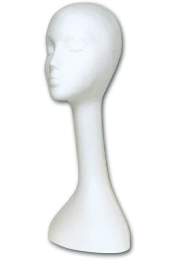 Long Neck Styrofoam Mannequin Head – Belle of Hope