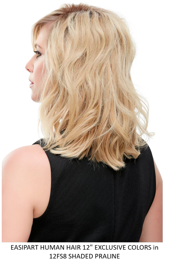 easiPart HH 12" Remy Human Hair Top Piece by Easihiar | Jon renau ...
