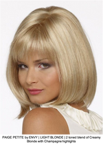 PAIGE PETITE by ENVY | LIGHT BLONDE | 2 toned blend of Creamy Blonde with Champagne highlights 