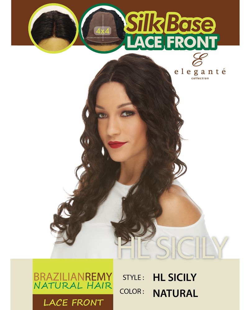 Sicily LF Brazilian Remy Human Hair wig Basic Cap by Elegante