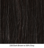 230 DARK BROWN WITH 30% GRAY