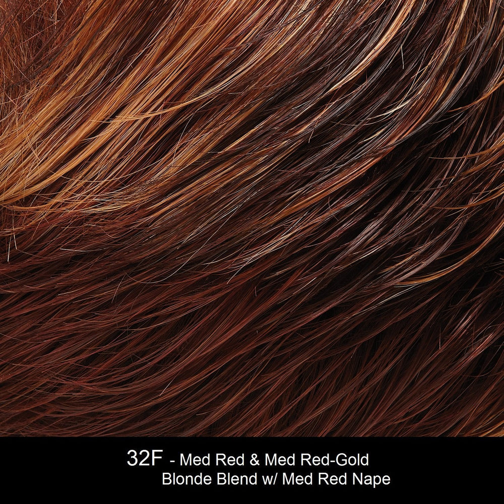 32F CHERRY CRÈME | Medium Red and Medium Red-Gold Blonde Blend with Medium Red Nape