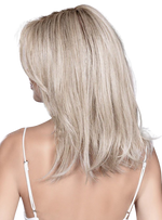 AFFAIR HI by ELLEN WILLE in PEARL ROOTED 101.14 | Pearl Platinum and Medium Ash Blonde Blend with Shaded Roots