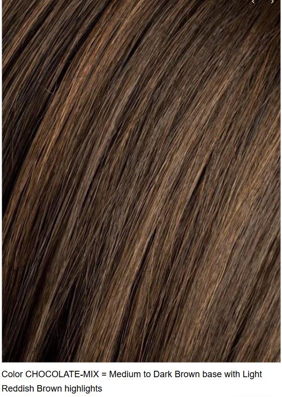 CHOCLATE MIX MEDIUM DARK BROWN BASE WITH LIGHT REDDISH BROWN HIGHLIGHTS