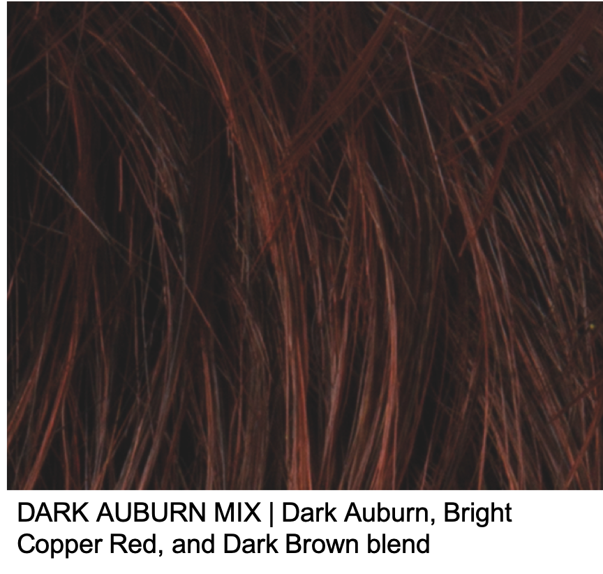 DARK AUBURN MIX | Dark Auburn, Bright Copper Red, and Dark Brown blend 