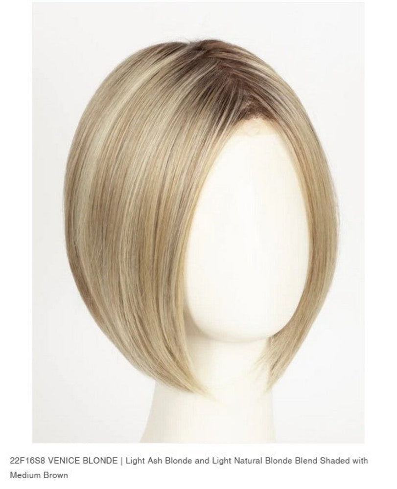 22F16S8 VENICE BLONDE | Light Ash Blonde and Light Natural Blonde Blend Shaded with Medium Brow jon renau heat friendly fiber