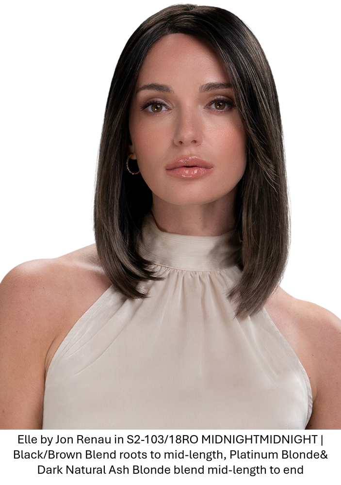 ELLE SYNTHETIC LACE FRONT WIG JON RENAU S2-103/18RO MIDNIGHT