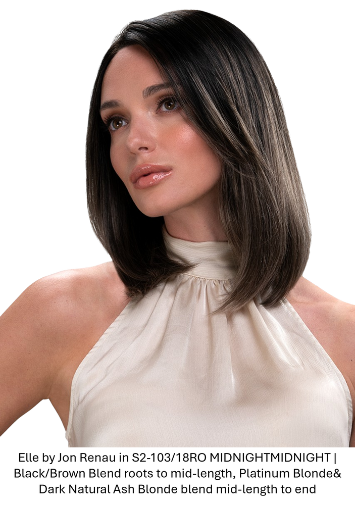 ELLE SYNTHETIC LACE FRONT WIG JON RENAU S2-103/18RO MIDNIGHT