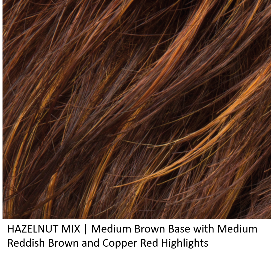 HAZELNUT MIX | Medium Brown Base with Medium Reddish Brown and Copper Red Highlights 