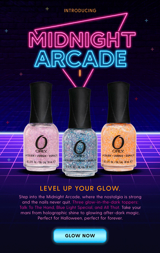 Midnight Arcade - Glow In The Dark Toppers (Trio)