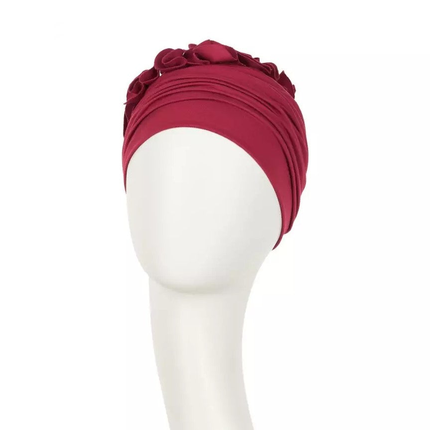 Christine Headwear Raffinierter Turban Mit Kleinen Blumen – Lebendiges Design Für Besondere Anlässe