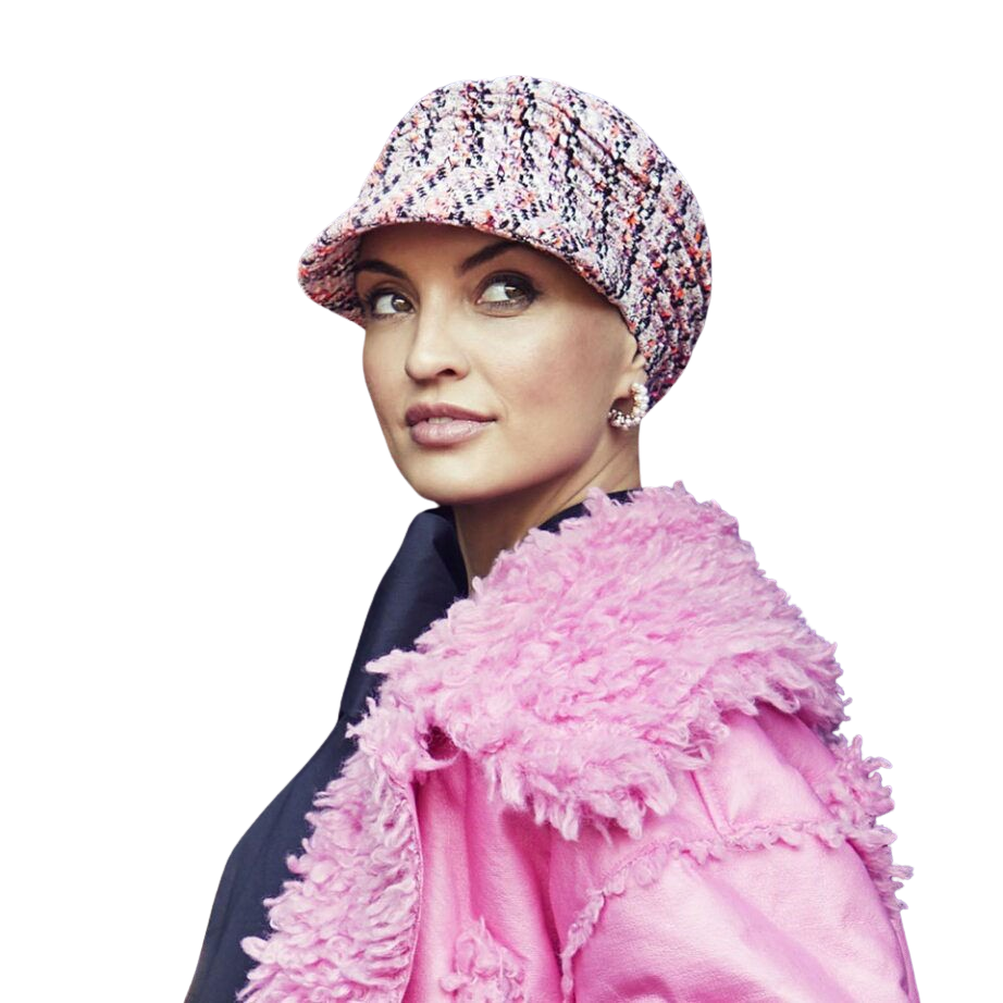 Pandora Cap | Pink Bouclé Symphony Boho Spirit Headwear