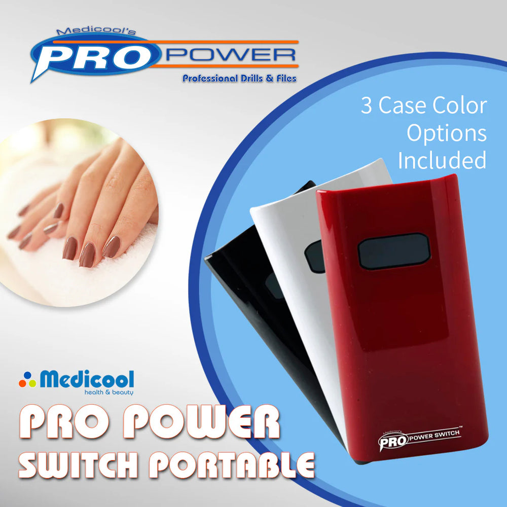 Pro Power Switch Portable File - Red, Black & White