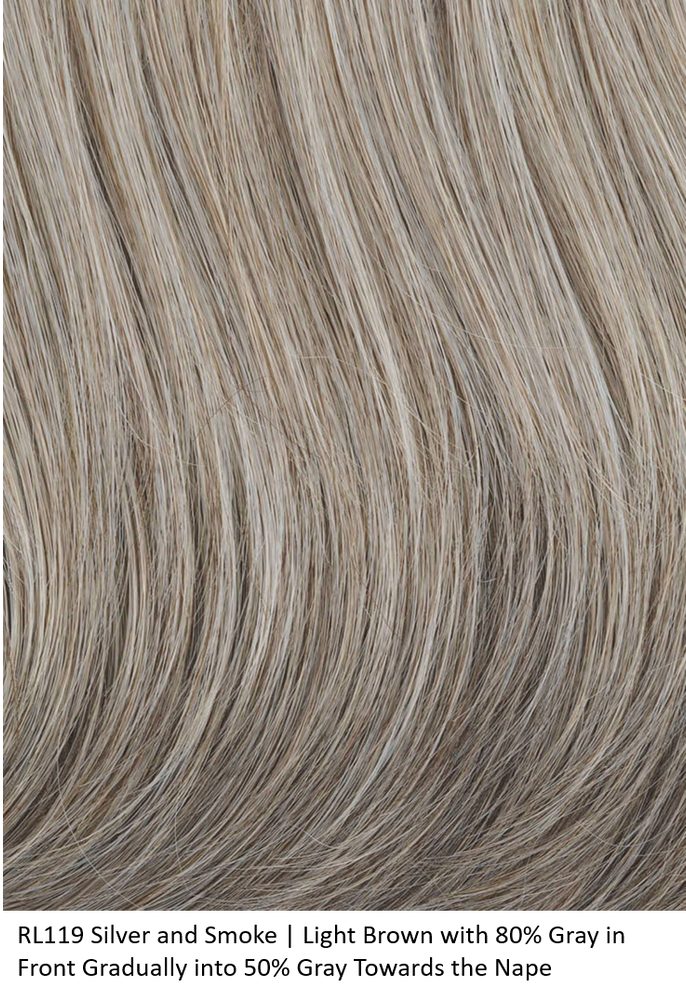RL119 Silver and Smoke | Light Brown with 80% Gray in Front Gradually into 50% Gray Towards the Nape