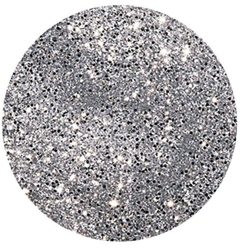 

Tiara - Nail Lacquer is a dazzling silver glitter with a sparkling shimmer finish, offering full coverage and a cool undertone.