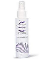 velvet spray gel for strong curly hair, flexible hold by beautimark