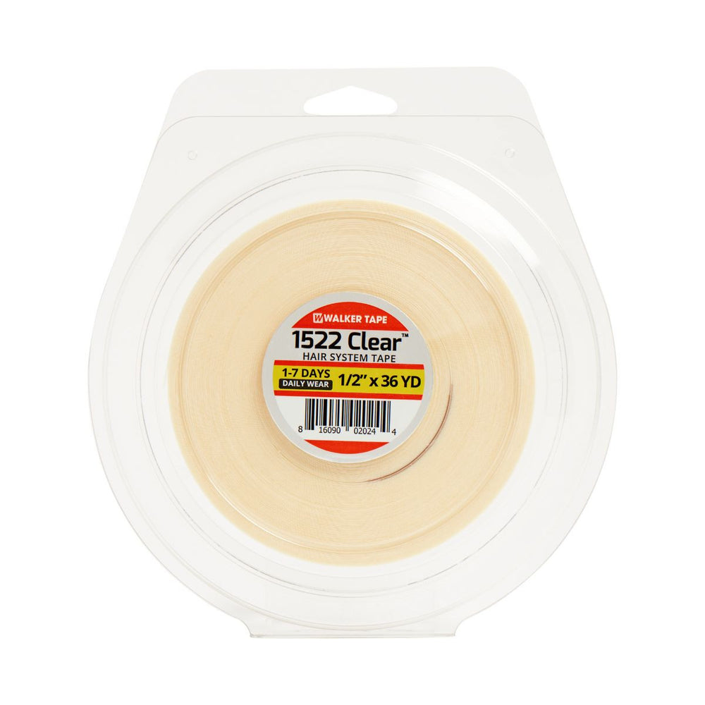 1522 Clear Double Sided Tape Short Hold by Walker 1/2" x36 yard roll