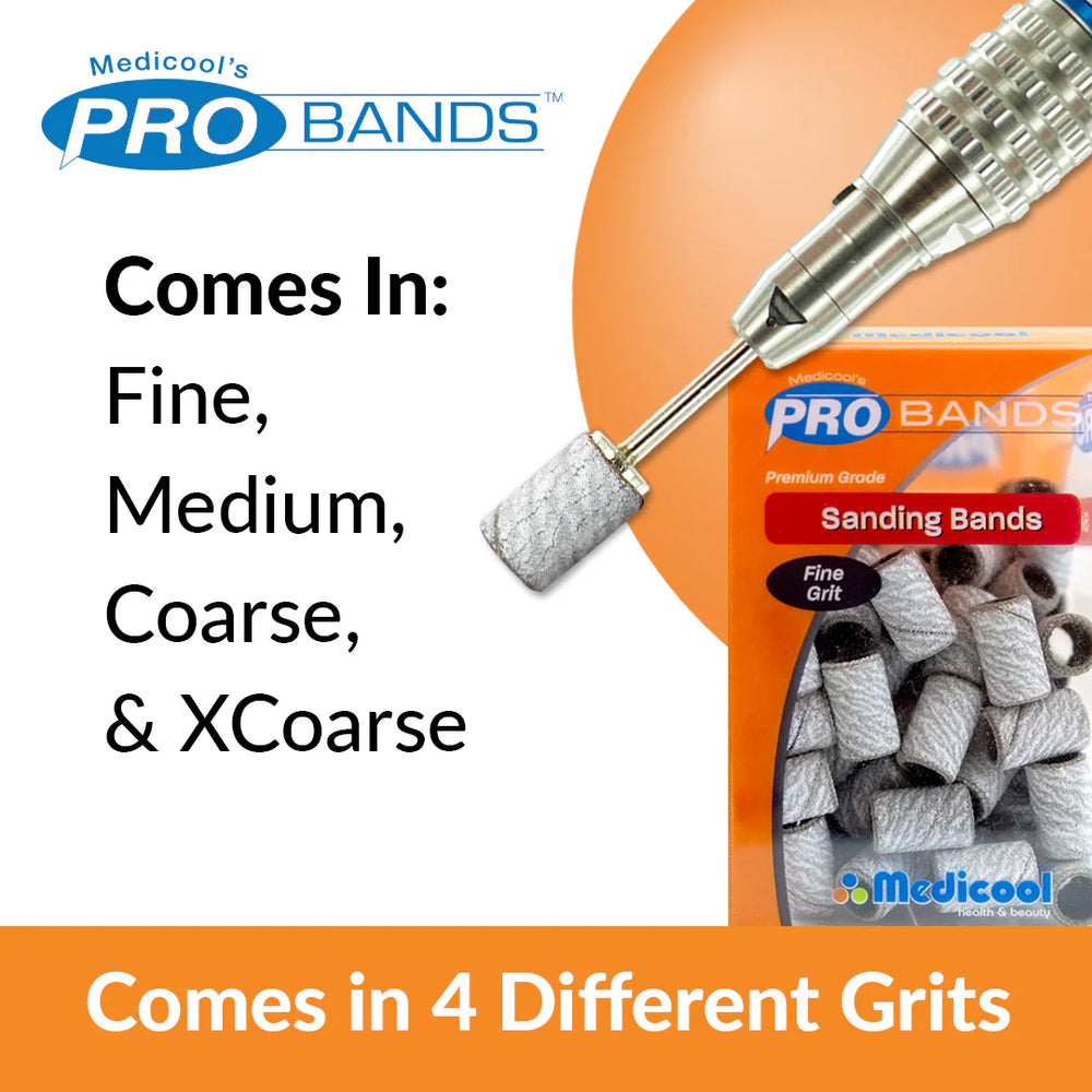 Pro Bits® White Sanding Bands for Nails