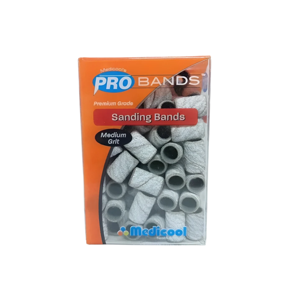 Pro Bits® White Sanding Bands for Nails Medium Grit