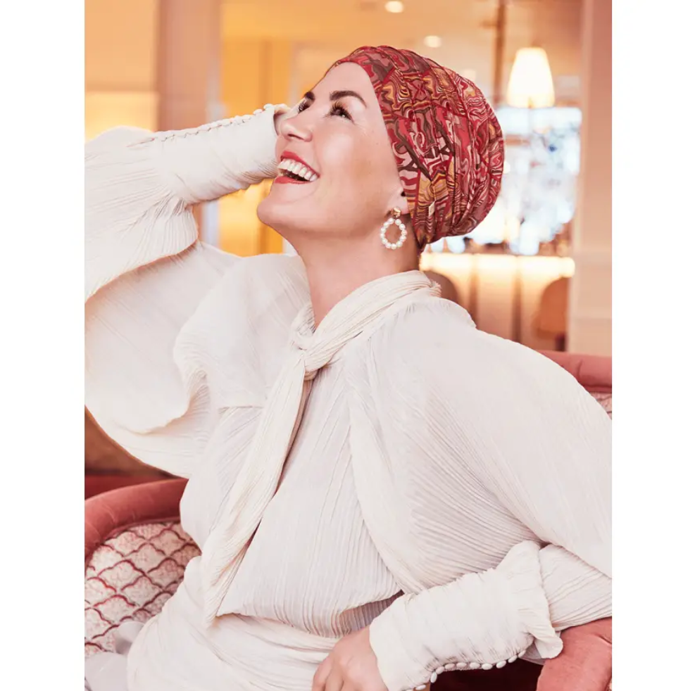 HocYoga Turban | Marble Fusion 4010, Caretech® Bamboo-viscose material, Christine Headwear, House of Chirstine