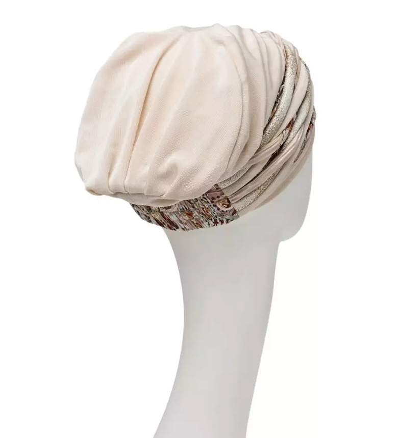 Scarlett Boho Turban Set, Chalk & Rose Paisley Mix 0862 by Friends of Christine Christine Headwear