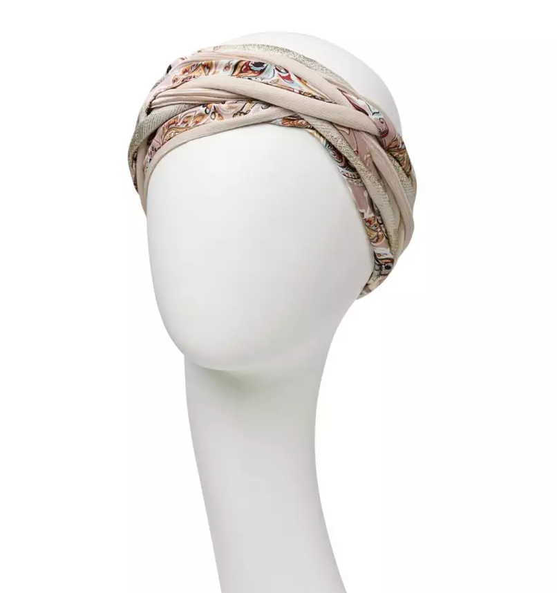 Scarlett Boho Turban Set, Chalk & Rose Paisley Mix 0862 by Friends of Christine Christine Headwear