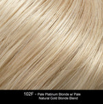 102F | Pale Platinum Blonde with Pale Natural Gold Blonde Blend
