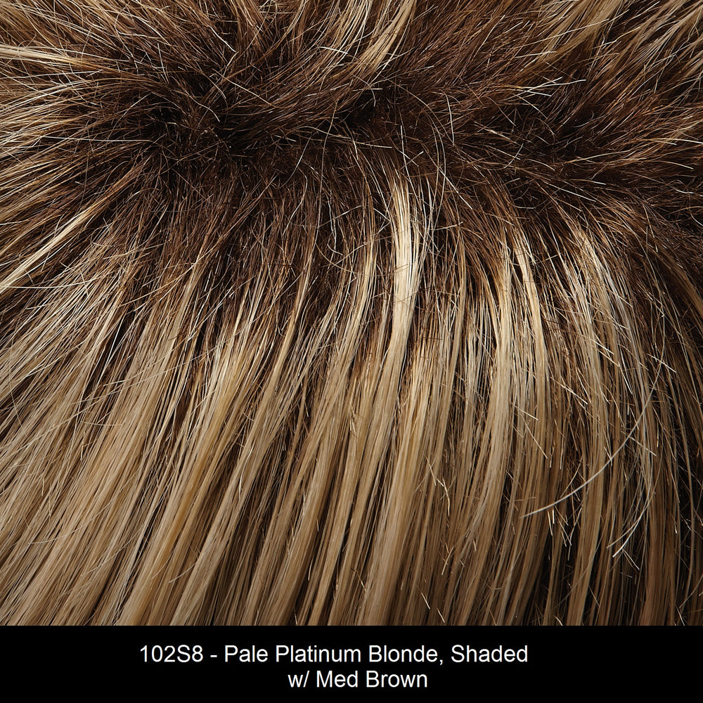 102S8 | Pale Platinum Blonde, Shaded with Medium Brown