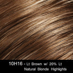 10H16 - Lt Brown w/ 20% Lt Natural Blonde Highlights