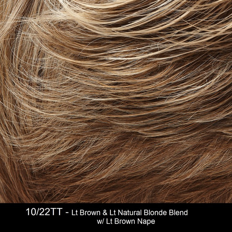 10/22TT | Light Brown and Light Natural Blonde Blend with Light Brown Nape