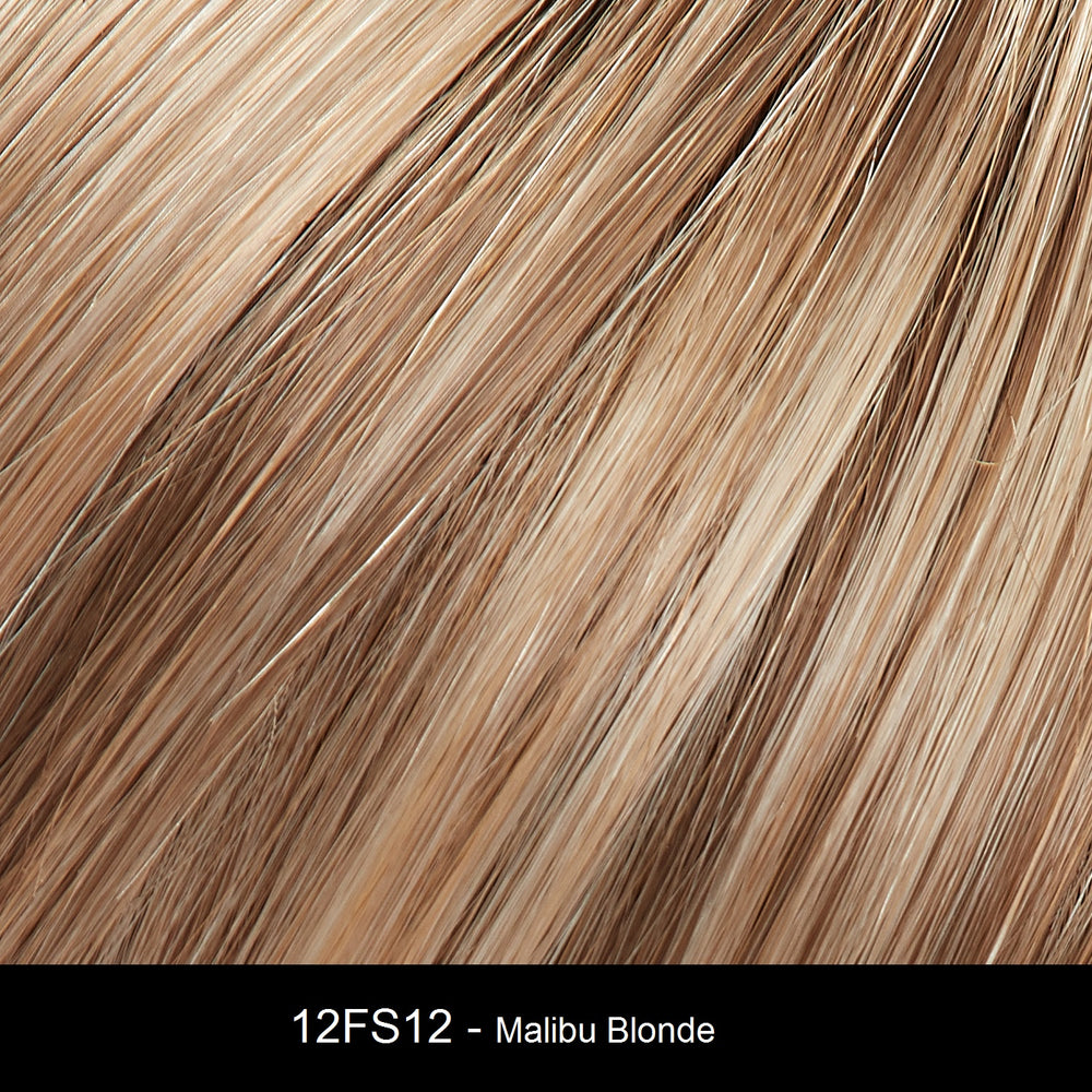 12FS12 MALIBU BLONDE | Lt Gold Brown, Lt Natural Gold Blonde & Pale Natural Gold-Blonde Blend, Shaded w/ Lt Gold Brown