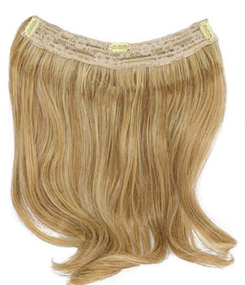 12" HAIR EXTENSION BY HAIRDO | R14/88H GOLDEN WHEAT | Dark Blonde Evenly Blended with Pale Blonde Highlights