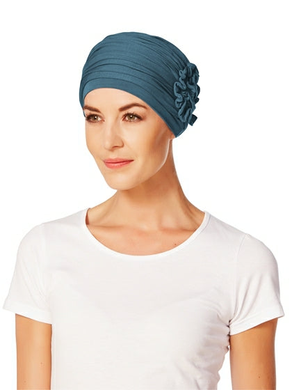 Lotus Turban by Christine Headwear, 0295 Ocean Blue