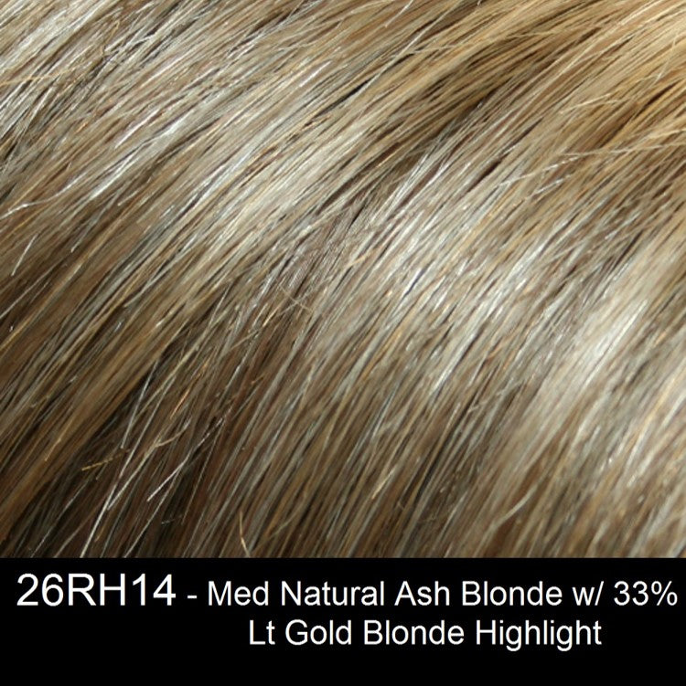 26RH14 | Medium Natural Ash Blonde with 33% Light Gold Blonde Highlights