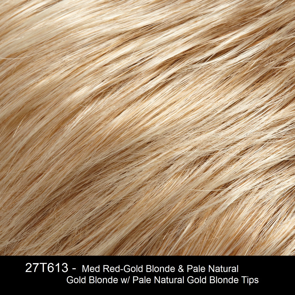 27T613 | Medium Red Blonde and Pale Natural Gold Blonde Blend with Pale Natural Gold Blonde Tips