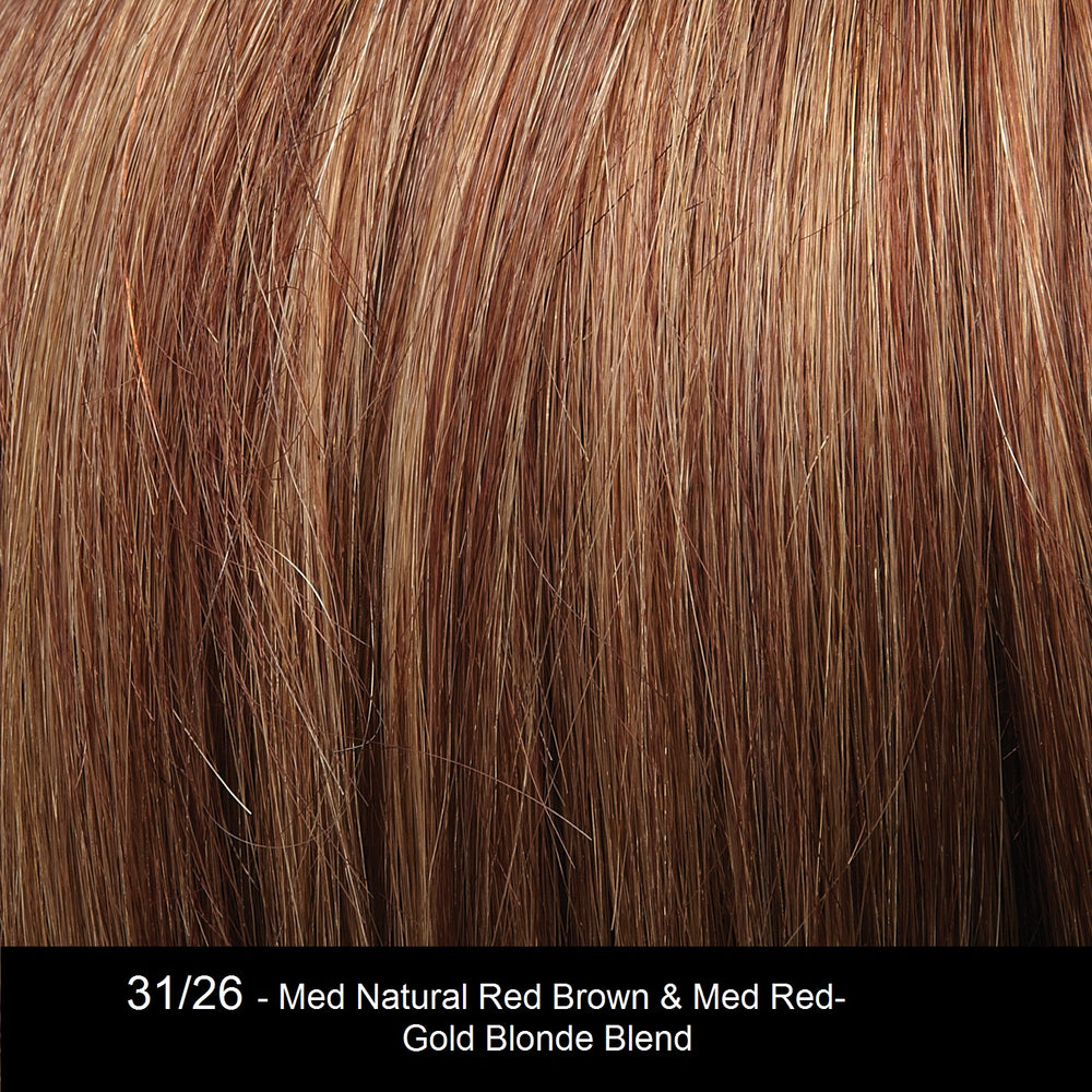 31/26 Medium Natural Red Brown and Medium Red Gold Blonde Blend