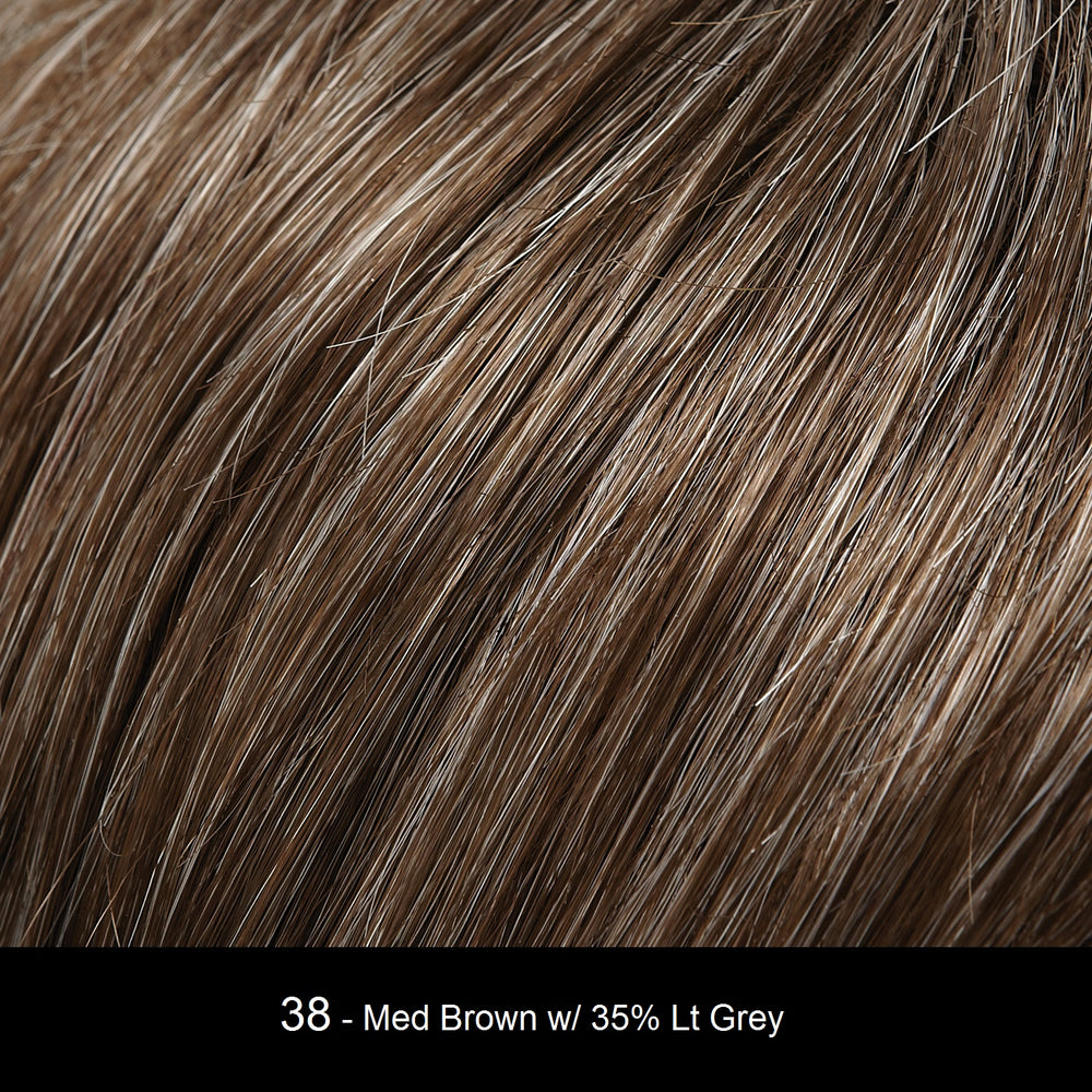 38 MILKSHAKE | Medium Brown with 35% Light Grey