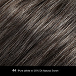 44 - PURE WHITE W/ 35% DK NATURAL BROWN