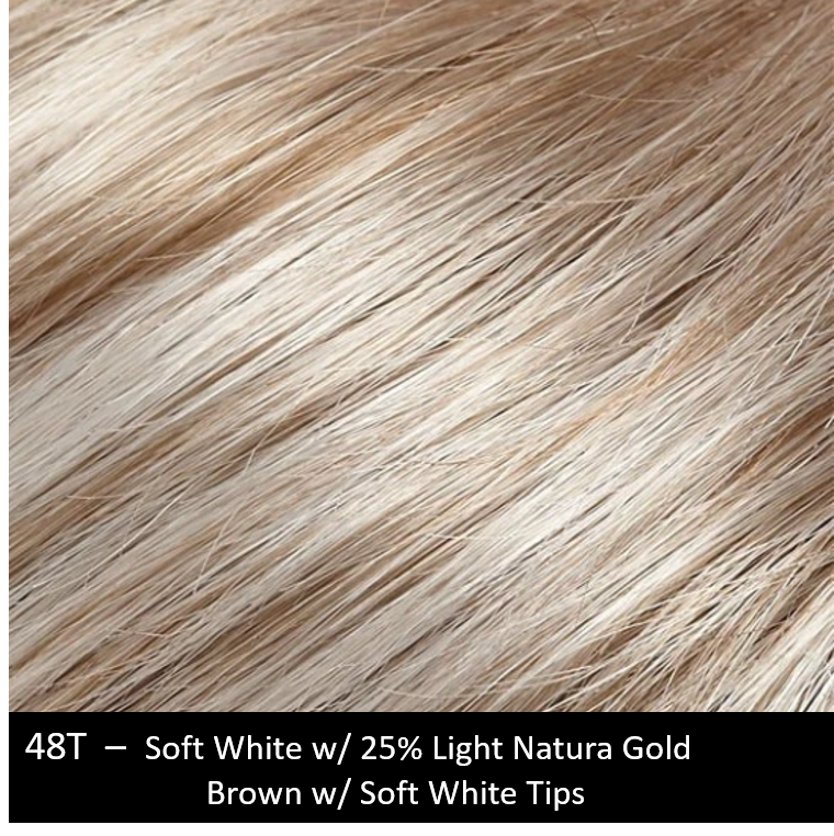 48T RAW SUGAR | Soft White with 25% Light Natural Gold Brown with Soft White Tips