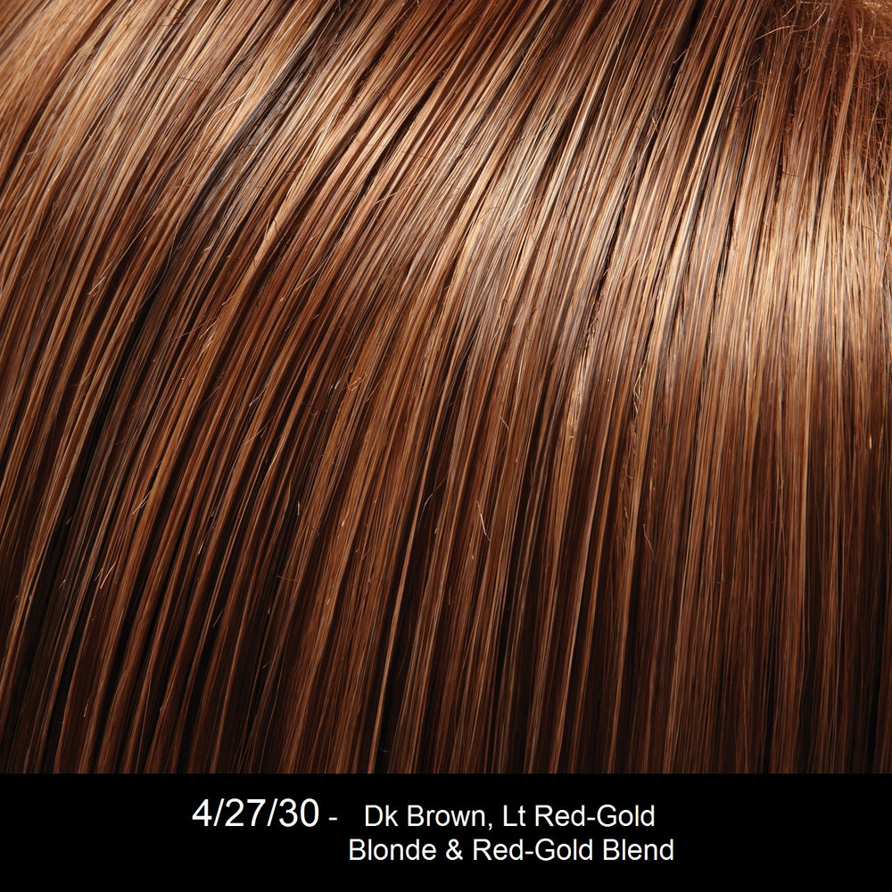 4/27/30 GERMAN CHOCOLATE | Darkest Brown Evenly Blended and Tipped with Light Red-Gold Blonde and Red-Gold Blend 