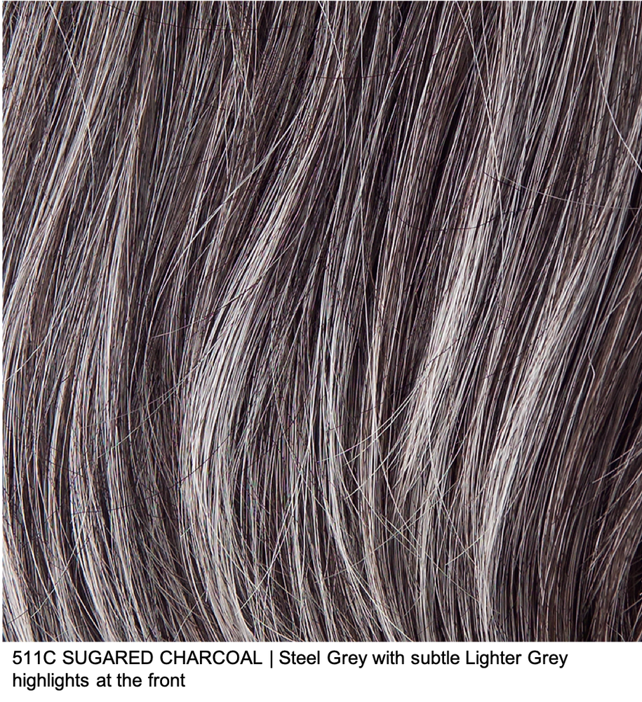 511C SUGARED CHARCOAL | Steel Grey with subtle Lighter Grey highlights at the front