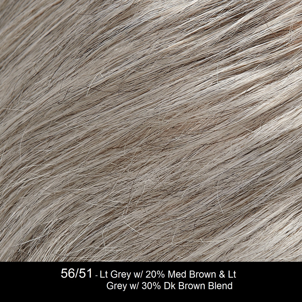 56/51 | Light Grey with 20% Medium Brown and Light Grey with 30% Dark Brown Blend