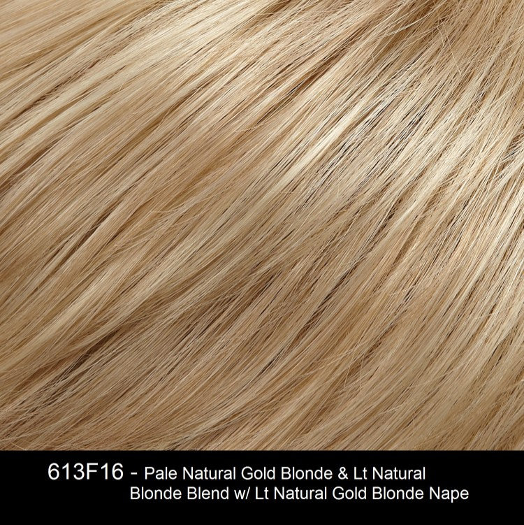 613F16 | Pale Natural Gold Blonde and Light Natural Blonde Blend with Light Natural Gold Blonde Nape