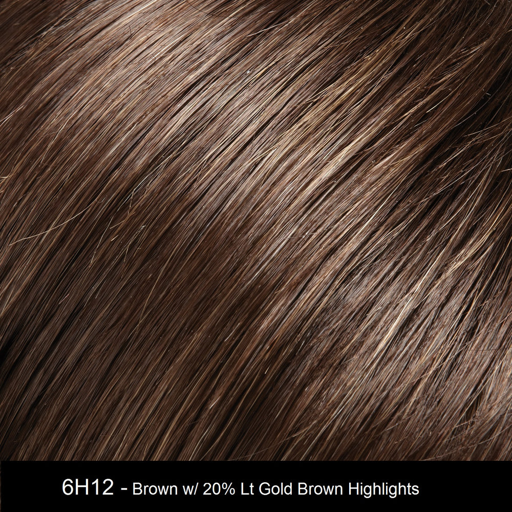 6H12 | Dark Brown with 20% Light Gold Brown Highlights