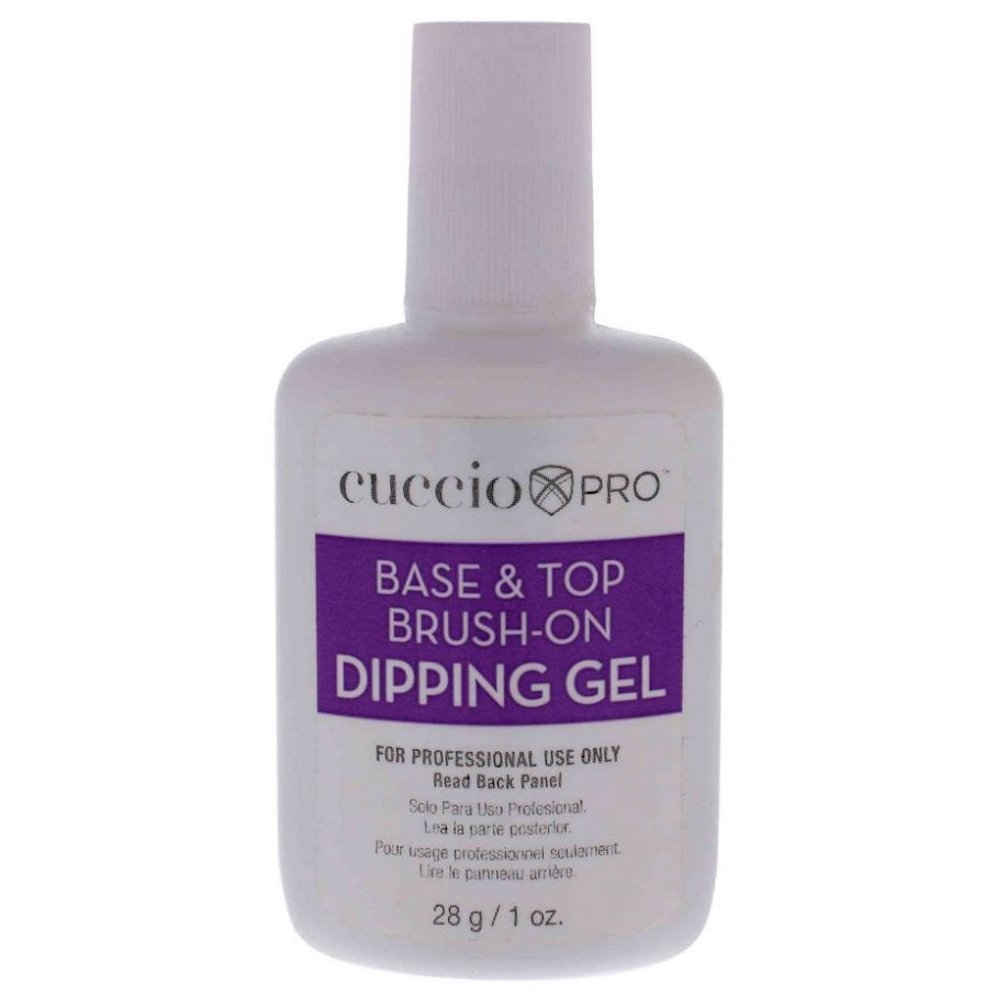 Base and Top Brush-On Dipping Gel by Cuccio Pro for Women - 1 oz Nail Gel 