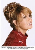 APERITIF by RAQUEL WELCH | R29S GLAZED STRAWBERRY | Light Red with Strawberry Blonde Highlights