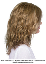 AVALON by ESTETICA | R12/26H HONEY PECAN | Light Brown with Golden Blonde Highlights on Top