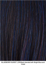 BLUEBERRY BURST | Off-Black blended with Bright Blue and Violet