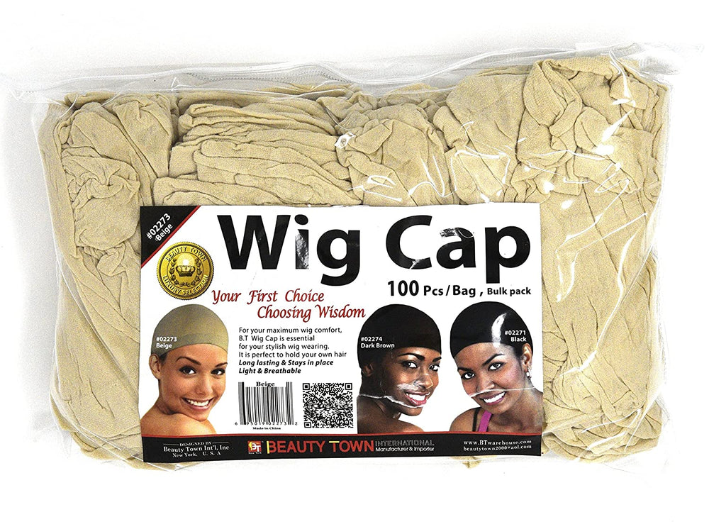 Beauty Town Wig Cap 100 Pieces Bulk Bag